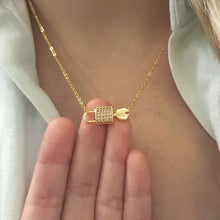 Load image into Gallery viewer, Lock & Key Pendant Necklace - LeyeF Co. Global Jewelry & Accessories