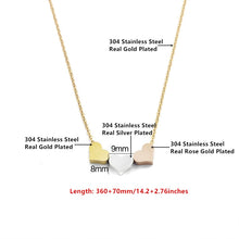 Load image into Gallery viewer, Tri-Heart Necklace - LeyeF Co. Global Jewelry & Accessories