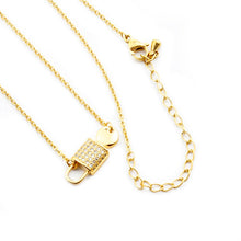 Load image into Gallery viewer, Lock & Key Pendant Necklace - LeyeF Co. Global Jewelry & Accessories