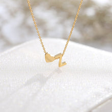 Load image into Gallery viewer, Mini Heart Initial Necklace - LeyeF Co. Global Jewelry & Accessories