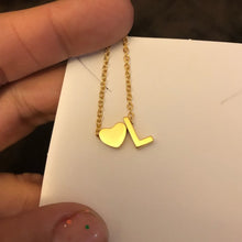 Load image into Gallery viewer, initial heart necklace