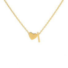 Load image into Gallery viewer, initial heart necklace