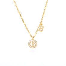 Load image into Gallery viewer, Double Initial Necklace B / 45cm