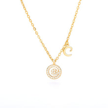 Load image into Gallery viewer, Double Initial Necklace C / 45cm