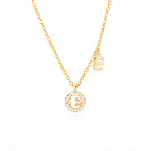Load image into Gallery viewer, Double Initial Necklace E / 45cm