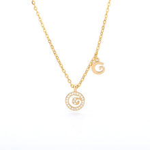 Load image into Gallery viewer, Double Initial Necklace G / 45cm