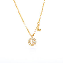 Load image into Gallery viewer, Double Initial Necklace L / 45cm