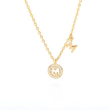 Load image into Gallery viewer, Double Initial Necklace M / 45cm