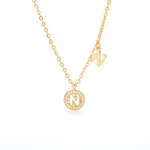 Load image into Gallery viewer, Double Initial Necklace N / 45cm