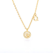 Load image into Gallery viewer, Double Initial Necklace Q / 45cm