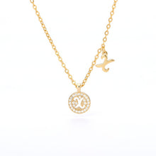 Load image into Gallery viewer, Double Initial Necklace X / 45cm