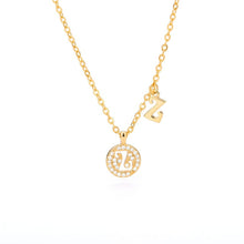 Load image into Gallery viewer, Double Initial Necklace Z / 45cm