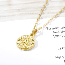 Load image into Gallery viewer, Initial Round Pendant Necklace - LeyeF Co. Global Jewelry & Accessories