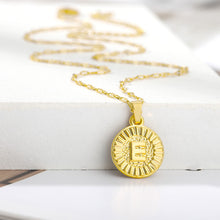 Load image into Gallery viewer, Initial Round Pendant Necklace - LeyeF Co. Global Jewelry & Accessories