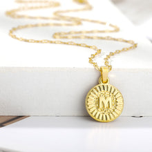 Load image into Gallery viewer, Initial Round Pendant Necklace - LeyeF Co. Global Jewelry & Accessories