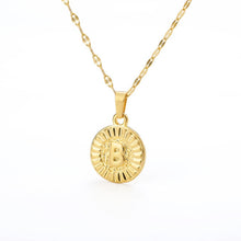 Load image into Gallery viewer, Initial Round Pendant Necklace - LeyeF Co. Global Jewelry & Accessories