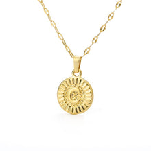 Load image into Gallery viewer, Initial Round Pendant Necklace - LeyeF Co. Global Jewelry & Accessories