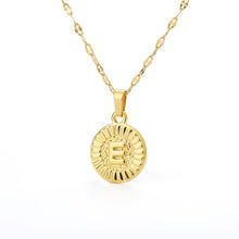 Load image into Gallery viewer, Initial Round Pendant Necklace - LeyeF Co. Global Jewelry & Accessories