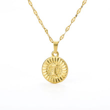 Load image into Gallery viewer, Initial Round Pendant Necklace - LeyeF Co. Global Jewelry & Accessories