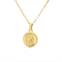 Load image into Gallery viewer, Initial Round Pendant Necklace - LeyeF Co. Global Jewelry & Accessories