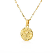 Load image into Gallery viewer, Initial Round Pendant Necklace - LeyeF Co. Global Jewelry & Accessories