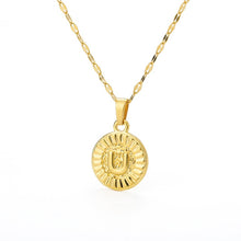 Load image into Gallery viewer, Initial Round Pendant Necklace - LeyeF Co. Global Jewelry & Accessories