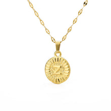 Load image into Gallery viewer, Initial Round Pendant Necklace - LeyeF Co. Global Jewelry & Accessories