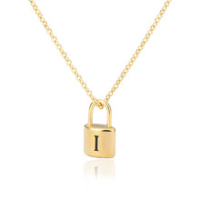Load image into Gallery viewer, Initial Padlock Necklace I / 45cm