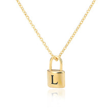 Load image into Gallery viewer, Initial Padlock Necklace L / 45cm