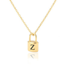 Load image into Gallery viewer, Initial Padlock Necklace Z / 45cm