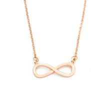 Load image into Gallery viewer, Infinity Necklace Rose Gold