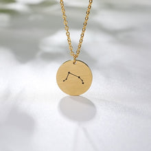 Load image into Gallery viewer, Constellation Coin Necklace Aries 2 / Silver / United States