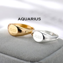 Load image into Gallery viewer, Zodiac Ring Aquarius / Gold