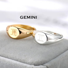 Load image into Gallery viewer, Zodiac Ring Gemini / Gold