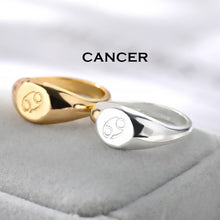 Load image into Gallery viewer, Zodiac Ring Cancer / Gold