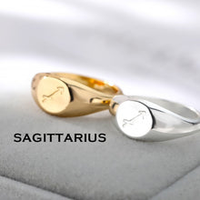 Load image into Gallery viewer, Zodiac Ring Sagittarius / Gold