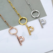 Load image into Gallery viewer, initial toggle necklace
