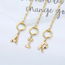 Load image into Gallery viewer, initial toggle necklace