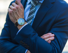 Load image into Gallery viewer, Watch - Men's Watch | Brown Leather Strap | Rose Gold Watch Case