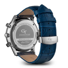 Load image into Gallery viewer, Watch - Silver White Chronograph Blue