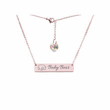 Load image into Gallery viewer, Swarovski Crystal Bar Necklace - LeyeF Co. Global Jewelry &amp; Accessories
