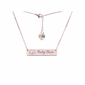 Swarovski Crystal Bar Necklace - LeyeF Co. Global Jewelry & Accessories