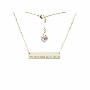 Swarovski Crystal Bar Necklace - LeyeF Co. Global Jewelry & Accessories