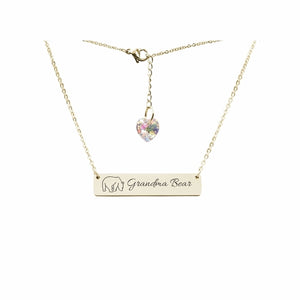 Swarovski Crystal Bar Necklace - LeyeF Co. Global Jewelry & Accessories