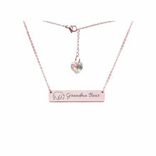 Load image into Gallery viewer, Swarovski Crystal Bar Necklace - LeyeF Co. Global Jewelry &amp; Accessories
