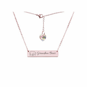 Swarovski Crystal Bar Necklace - LeyeF Co. Global Jewelry & Accessories