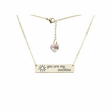 Load image into Gallery viewer, Swarovski Crystal Bar Necklace - LeyeF Co. Global Jewelry &amp; Accessories
