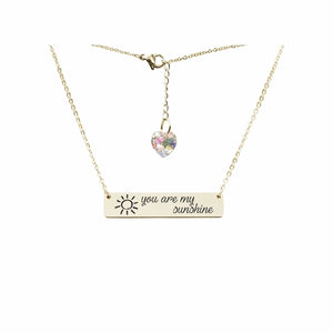 Swarovski Crystal Bar Necklace - LeyeF Co. Global Jewelry & Accessories