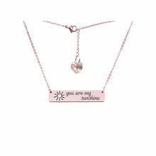 Load image into Gallery viewer, Swarovski Crystal Bar Necklace - LeyeF Co. Global Jewelry &amp; Accessories
