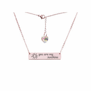 Swarovski Crystal Bar Necklace - LeyeF Co. Global Jewelry & Accessories